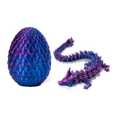 Plastic 3D Printed Dragon & Egg Toy PW-WG30322-03-1