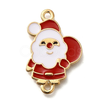 Christmas Alloy Red Enamel Links FIND-I040-02A-1