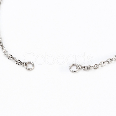 Adjustable 304 Stainless Steel Cable Chain Slider Bracelet/Bolo Bracelets Making AJEW-JB00780-01-1