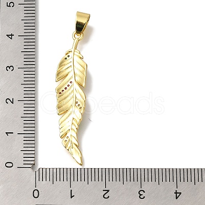 Brass Micro Pave Cubic Zirconia Pendants KK-K389-046G-1