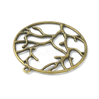 Alloy Metal Tree of Life Pendants PALLOY-20320-AB-NR-1