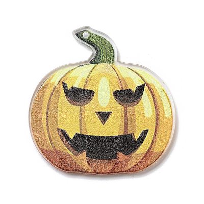 Halloween Theme Opaque Acrylic Pendants SACR-Z005-08B-1