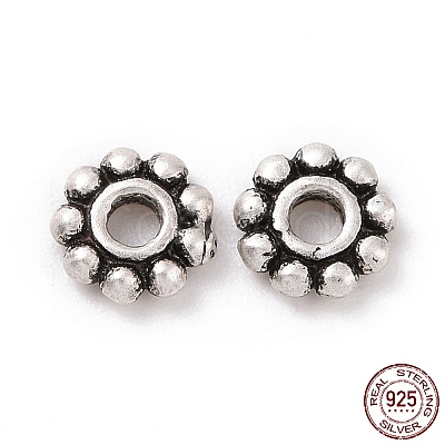 925 Sterling Silver Bead Caps STER-D036-20AS-02-1