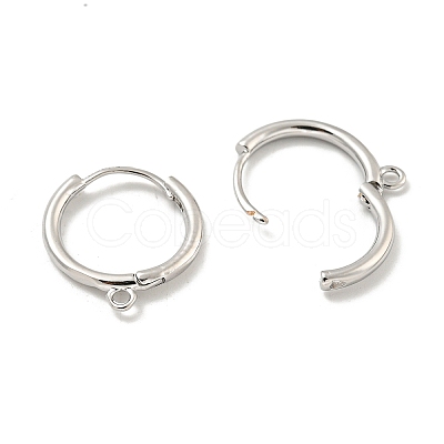 Brass Hoop Earrings EJEW-L211-012D-P-1