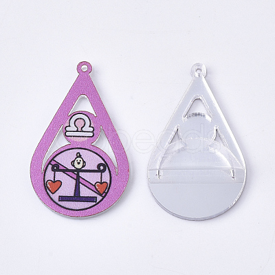 Acrylic Pendants X-OACR-S035-16F-1