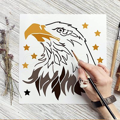 Large Plastic Reusable Drawing Painting Stencils Templates DIY-WH0172-653-1