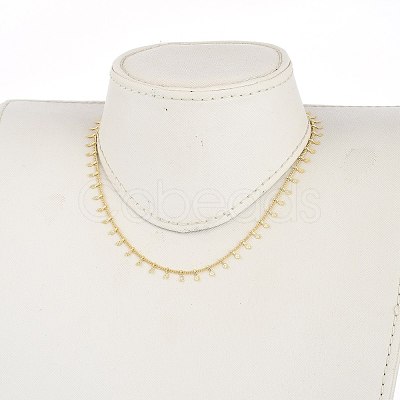 Brass Curb Chain Necklaces NJEW-JN03070-01-1