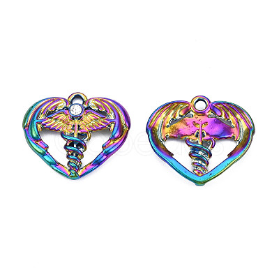 Rainbow Color Alloy Pendants PALLOY-T054-160-1