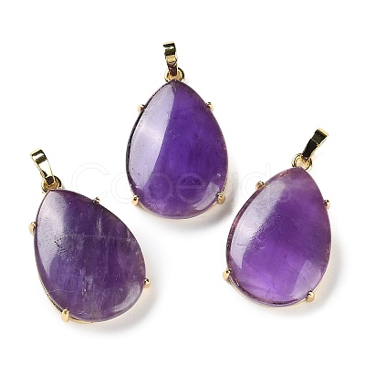 Natural Amethyst Pendants G-U002-01G-D-1