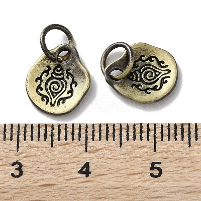 Tibetan Style Brass Pendants KK-M284-40AB-1