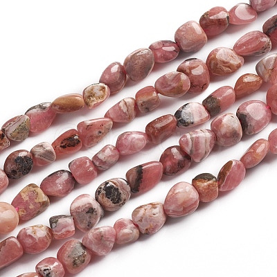 Natural Rhodonite Beads Strands G-D0002-B23-1