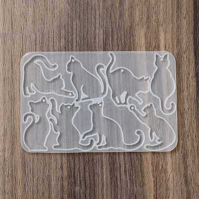 Cat Shape DIY Pendant Silhouette Silicone Molds SIL-F010-01-1