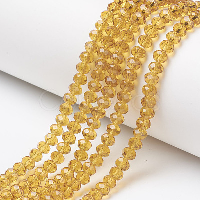 Glass Beads Strands EGLA-A034-T4mm-D04-1