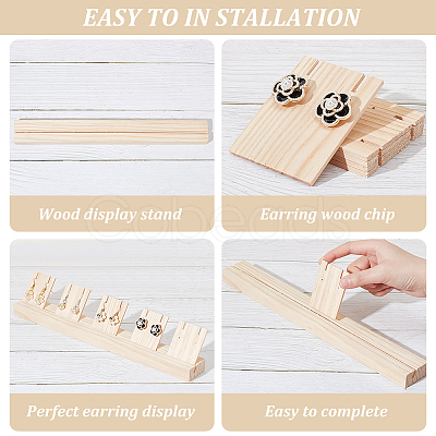 Wood Earring Display Stands EDIS-WH0012-1