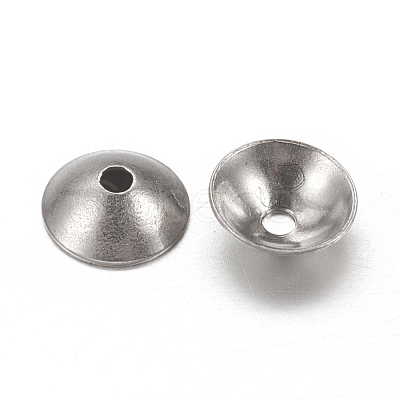 Tarnish Resistant 304 Stainless Steel Bead Caps X-STAS-I019-4mm-1