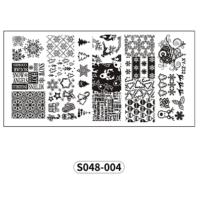 Stainless Steel Nail Art Stamping Plates MRMJ-S048-004-1