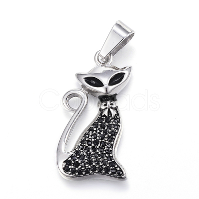 316 Surgical Stainless Steel Pendants STAS-H347-04-1