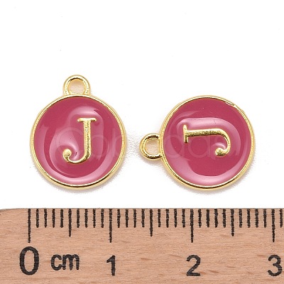 Golden Plated Alloy Enamel Charms X-ENAM-S118-08J-1