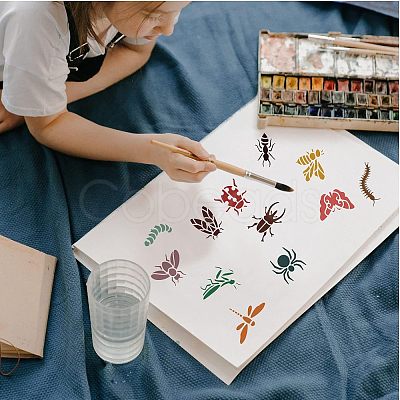 Large Plastic Reusable Drawing Painting Stencils Templates DIY-WH0172-807-1