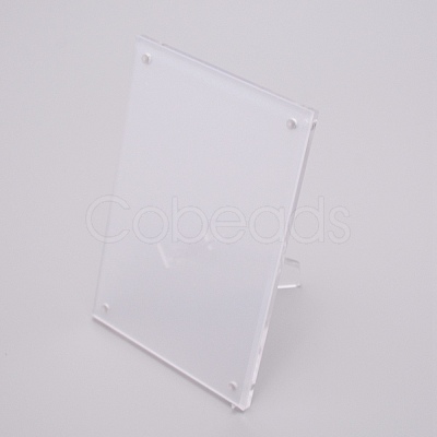 Acrylic Photo Frame Stand DJEW-WH0011-64A-1