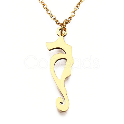 201 Stainless Steel Pendant Necklaces NJEW-S105-JN589-40-2-1