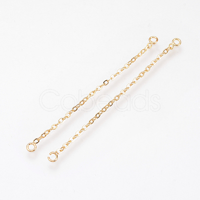 Brass Chain Links connectors KK-Q735-164G-1