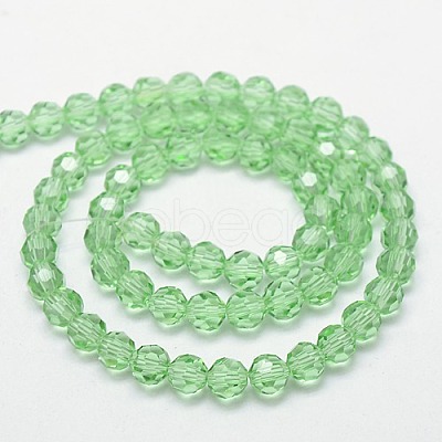 Glass Beads Strands EGLA-J042-6mm-01-1