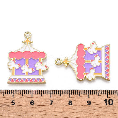 Circus Theme Alloy Enamel Pendants ENAM-P246-02D-1