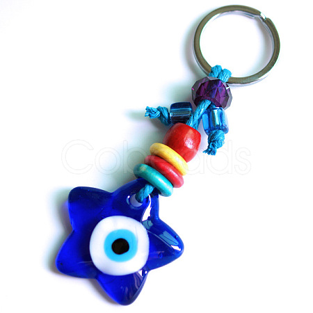 Lampwork Evil Eye Keychains PW23062199436-1