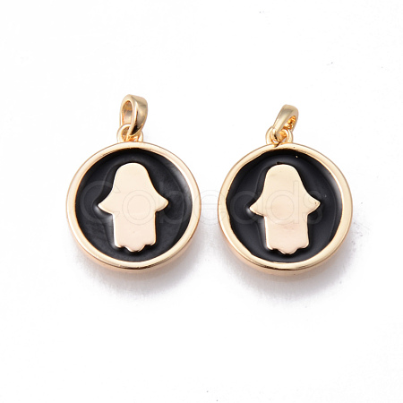 Brass Enamel Charms KK-N232-200-NF-1