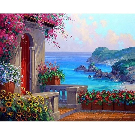 Scenery DIY Diamond Painting Kit PW-WG78096-40-1