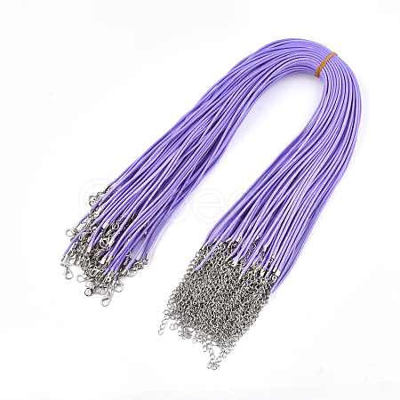 Waxed Cord Necklace Making NCOR-T001-43-1