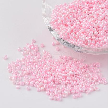 12/0 Opaque Colours Round Glass Seed Beads X-SEED-A010-2mm-55-1