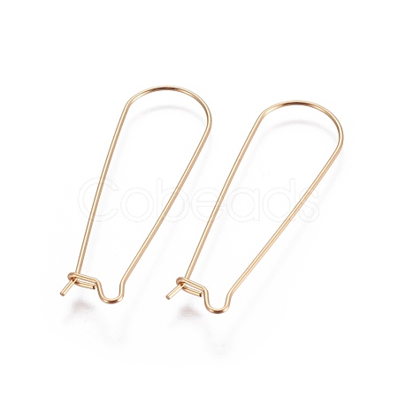 304 Stainless Steel Hoop Earring Finding STAS-E464-05G-1