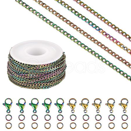 DIY Chain Jewelry Set Making Kit STAS-SZ0002-32-1
