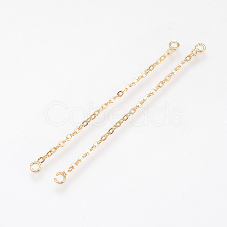 Brass Chain Links connectors KK-Q735-164G-1