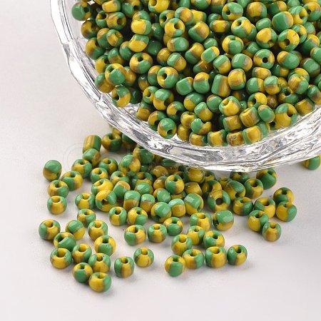 8/0 Opaque Colours Seep Glass Beads X-SEED-M007-46-1