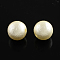 ABS Plastic Imitation Pearl Round Beads, Antique White, 6x5.5mm, Hole: 2mm, about 450pcs/50g