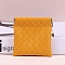 PU Leather Shrapnel Makeup Bags, Portable Travel Squeeze Top Storage Pouch for Key, Small Cosmetic, Gold, 12x12cm