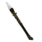 Natural Quartz Crystal & Obsidian Magic Wand, Cosplay Magic Wand, with Wood Wand, for Witches and Wizards, Snake, 290mm