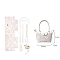 PU Leater Handmade DIY Bag Making Material Sets, Handbag, Misty Rose, 20.5x15.5cm