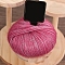 Mohair Glitter Yarn, for Weaving, Knitting & Crochet, Cerise, 1.5~2mm, about 25g/Skein