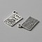 Tibetan Style Alloy Pendants, Cook Book, Antique Silver, 19x14x1.5mm, Hole: 2mm