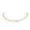 Natural Freshwater Shell Beaded Necklaces for Women, with Alloy Beads, Golden, 14.57 inch(37cm)