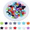 CHGCRAFT 84Pcs 14 Colors Silicone Beads, DIY Nursing Necklaces and Bracelets Making, Chewing Pendants For Teethers, Star, Mixed Color, 13x14x8mm, Hole: 2mm, 6pcs/color