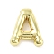 Rack Plating Brass Pendants, Long-Lasting Plated, Real 18K Gold Plated, Letter A, 21x17.5x5.5mm, hole: 2.5mm