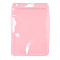 Macaron Color Plastic Yin-yang Zip Lock Bags, Resealable Bags, Self Seal Bags, Top Seal, Rectangle, Pink, 29.9x19.9x0.15cm, Unilateral Thickness: 2 Mil(0.05mm)