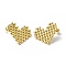 Ion Plating(IP) 304 Stainless Steel Heart Stud Earrings for Women, Golden, 18x20mm, Pin: 0.8mm