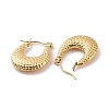 Ion Plating(IP) 304 Stainless Steel Chunky Crescent Moon Hoop Earrings for Women EJEW-G293-24G-2