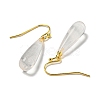 Ion Plating(IP) Natural Quartz Crystal Dangle Earring EJEW-C084-01G-08-2